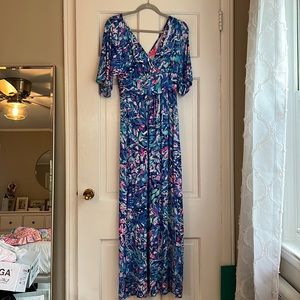 Lilly Pulitzer blue maxi dress
